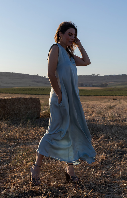 Vestido Haydreams celeste plomo - Imagen 10